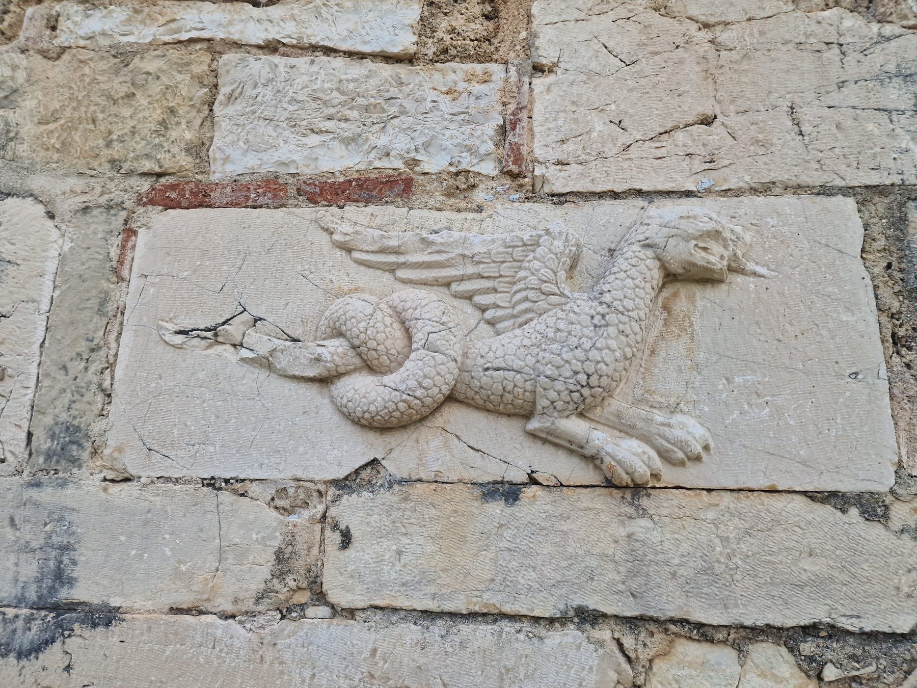 A griffin relief at Mesopotam Monastery