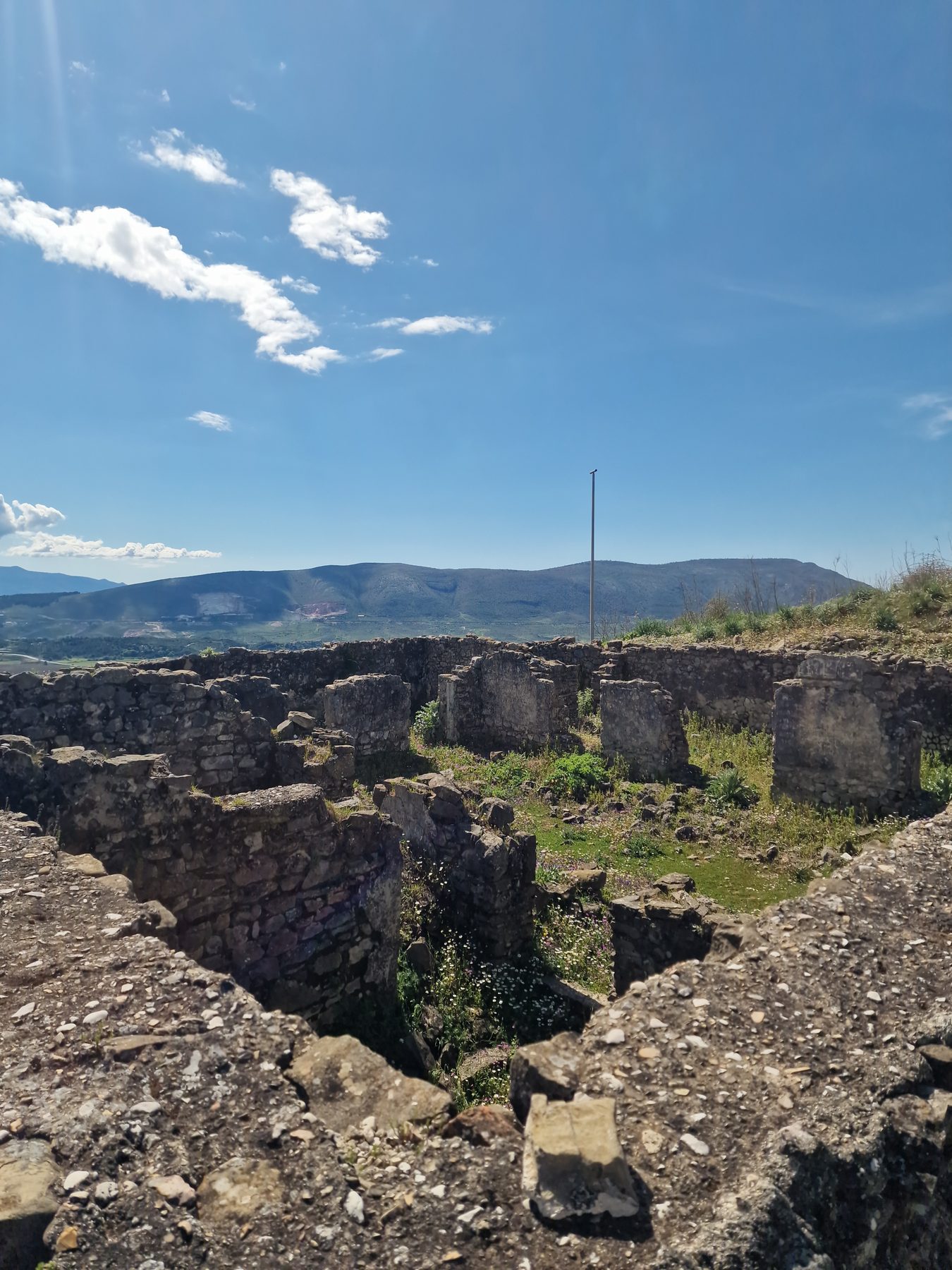 Ancient walls of the Finiq archaeological park